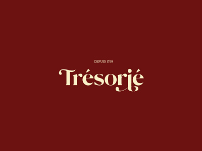 Trésorier artisan chocolate classic classical serif