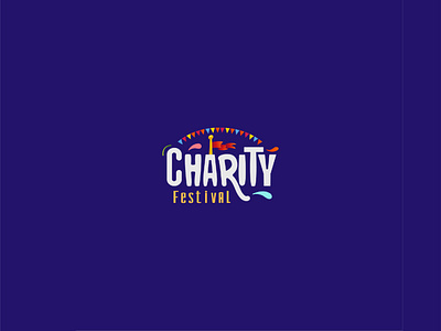 Charity festival logo charity children colorful festival joy joyful logo logo