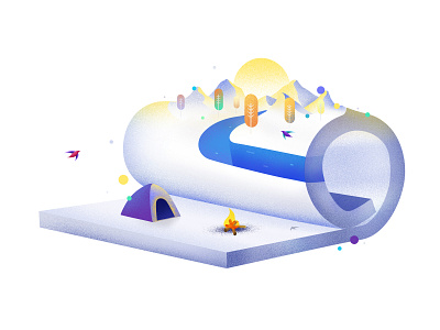 Mattress Illustration illustration wingsbranding