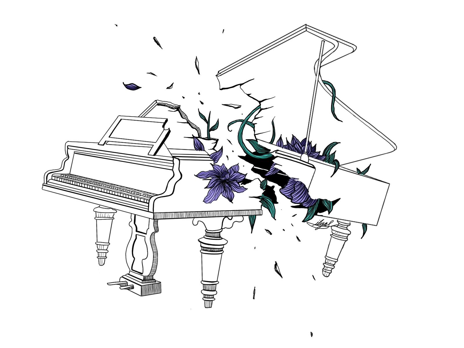 Broken Piano by Ilyas A. Veli on Dribbble