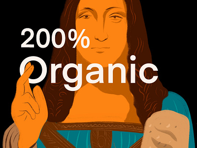 200% Organic illustration