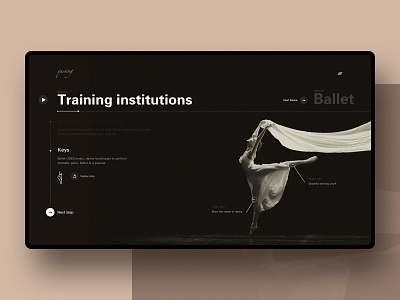 Dance training website design ux 品牌 设计