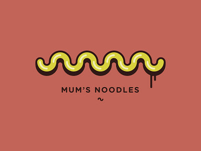 Mum's Noodles 2014 branding design identity illustration jjs joseph shields logo new noodles type