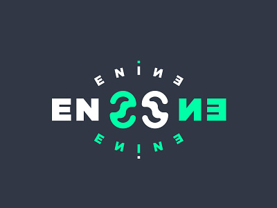 ENINE branding design e9 electric enine identity joe shields joseph shields lockup logo neon