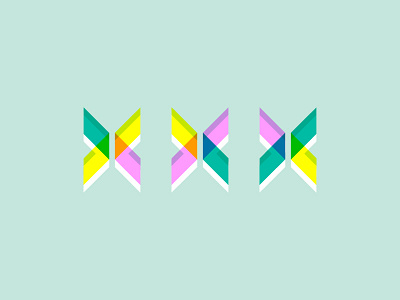 Wings abstract color logo