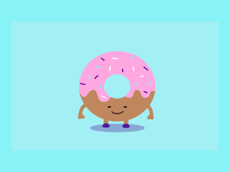 happy donut animation principle sketch