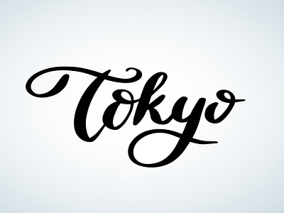 tokyo brush lettering