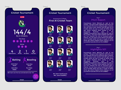 Cricket Match Live Score App