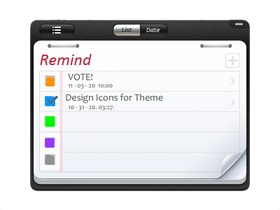 Reminders Icon apple design icon design icons illustration ios ios theme kid1carus skeumorphic tasks to do to do list