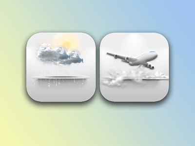 Weather & TestFlight App from my new theme “onDisplay” apple design icon icon design icons illustration ios ios theme jailbreak kid1carus theme