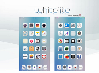 white1ite for iOS!!! apple design icon design icons illustration ios ios theme ios11 ios12 jailbreak kid1carus kid1carus d3sign light mode light theme pixelmator themes theming white1ite