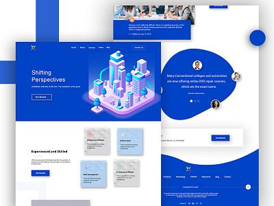Software Company web template app designer e commerce full proodect page hader hader exploration login page ui uiux web degin web hader web template