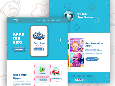 Apps For Kids Web Site Design app screen apps design apps kids design e commerce full apps hader hader exploration kids app login page mobile apps ui ui ux web site degin web template
