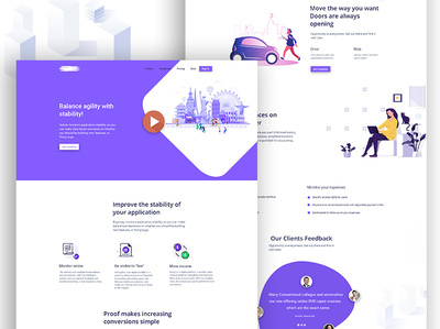 Landing page for Easy Ride !!