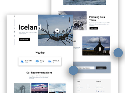 Travel Landing Page Design