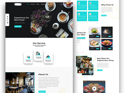 Restaurant Website Concept.