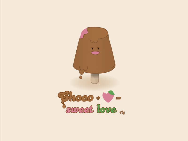 Cute Ice Cream Loop aftereffects animated cute design icecream illustration loop love