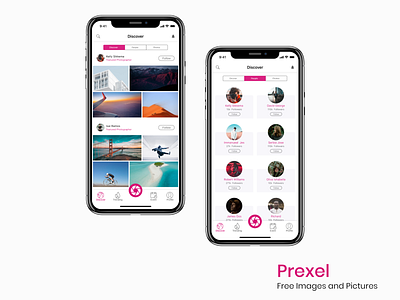 Prexel app apple branding flat images ios iosapp minimal photo app photographer pictures typography