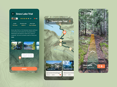 Camping mobile app adventure app application buttons camping cards ui map mobile mobile app mobile ui ui ux
