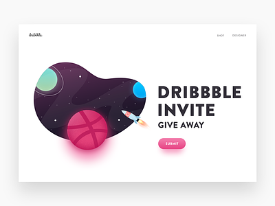 Dribbble Invite free give away giveaway invite space