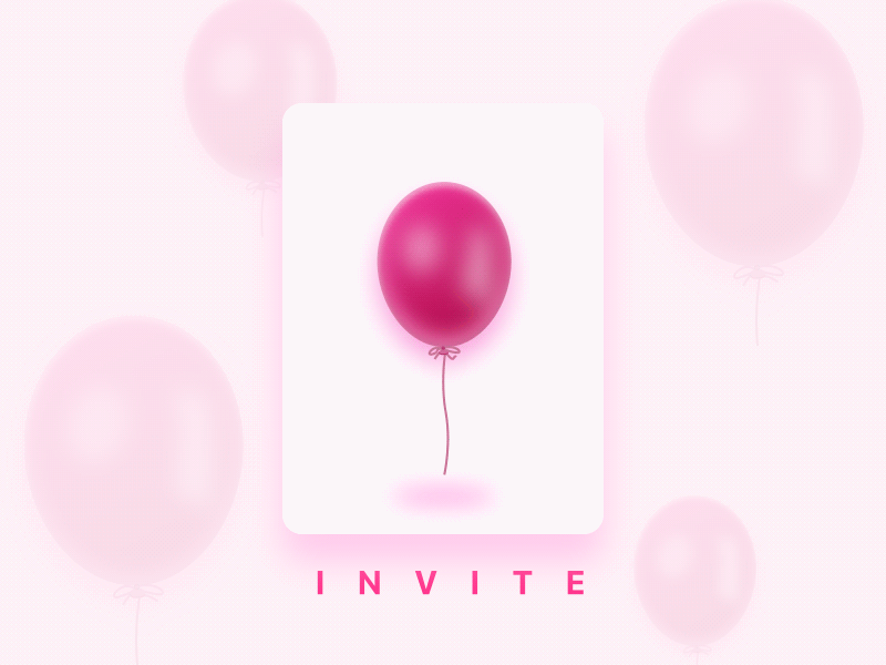 Dribbble Invite animation away balloon dribbble free gif give giveaway invitation invite pop