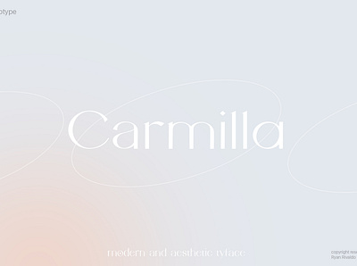Carmilla Font branding design font font design illustration logo typeface typography ui vector