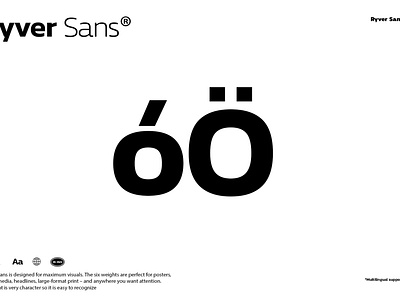 Ryver Sans branding design font font design typeface typography