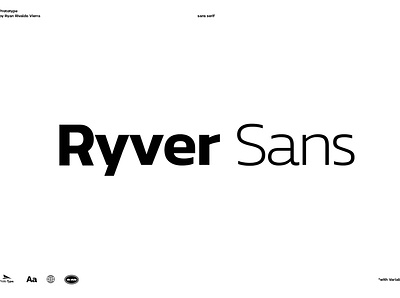 Ryver Sans branding design font font design illustration logo typeface typography ui vector