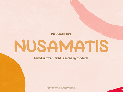 Nusamatis handwriting font