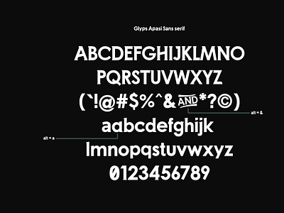 Apasi Sans Serif branding design font font design illustration logo typeface typography ui vector