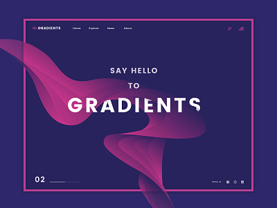 Gradients design gradient ui design web design website