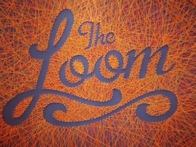 The Loom Apartments script string tactile typography type