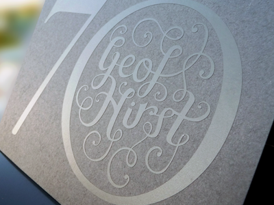 Geof Hirst Custom Type custom type hand drawn tactile typography vinyl cut