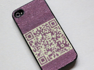 Cross stitch iPhone cover