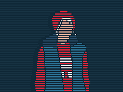 senya girl illustration lineart portrait stripe stripeart