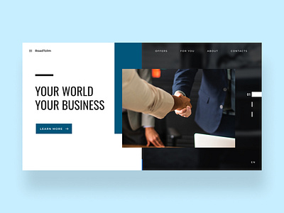 Business Homepage branding design typography ui ux web website