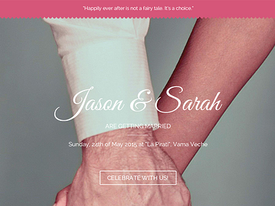 Amor - Animated Parallax Wedding Bootstrap Template