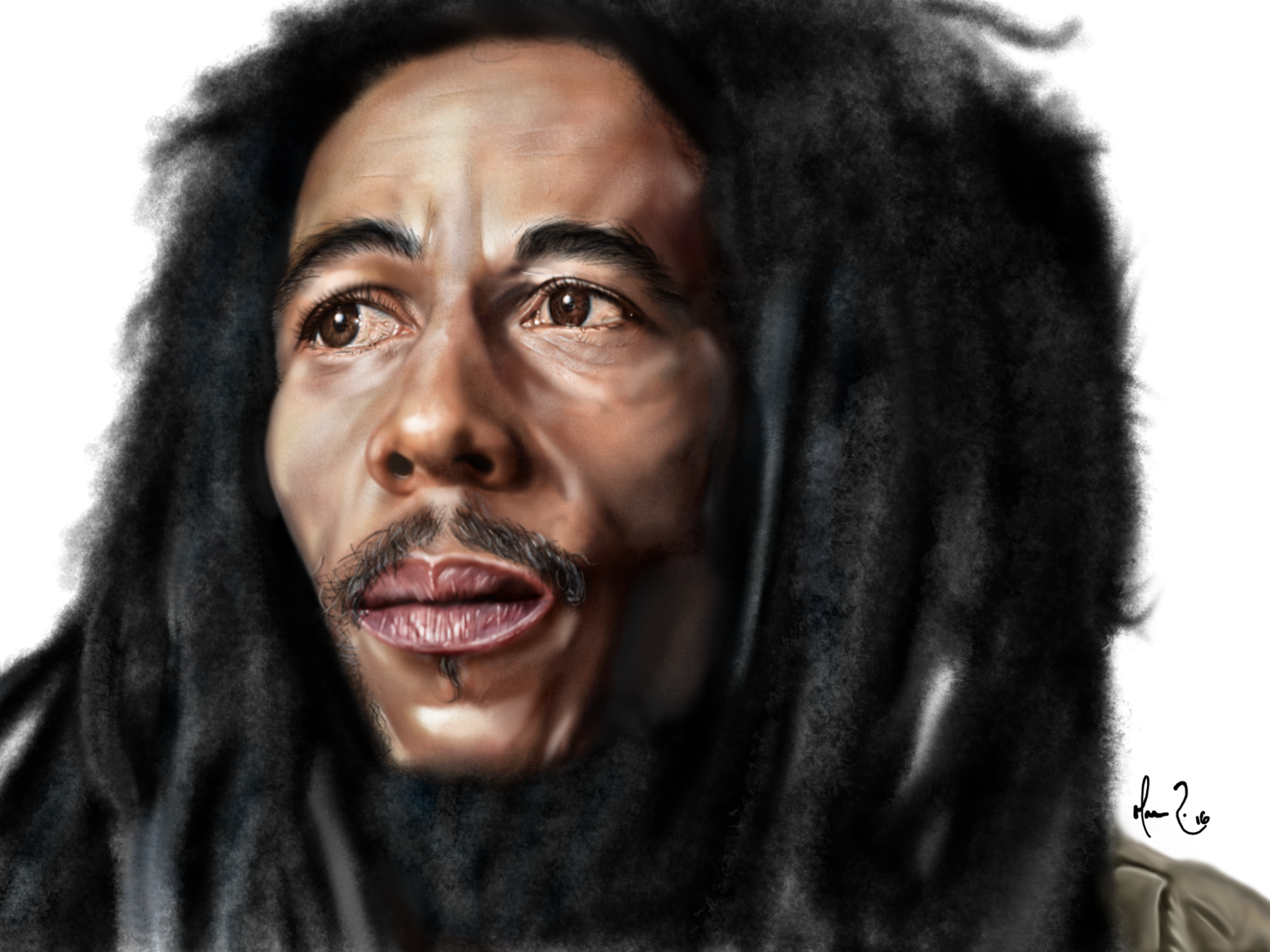 Bob Marley Sing Vector Sketch Portrait Stock Vector (Royalty Free)  1091628908 | Shutterstock
