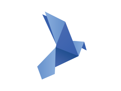 UNU Peace & Progress Logo bird blue dove japan logo origami vector