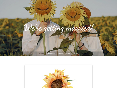 Mia and Kevin wedding website design logo design ui vector web design