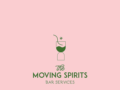 The Moving Spirits Bar Services Brand bar bar catering branding branding design cocktail logo cocktails logo logo design