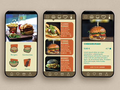 Big Bite Menu UI branding design graphic design illustration logo ui