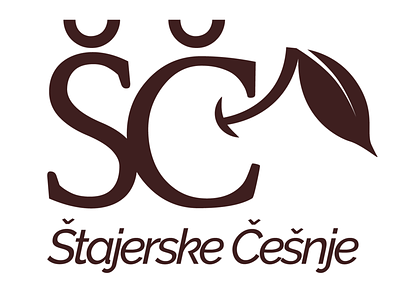 Štajerske Češnje (Styrian sweet cherries) cherries design icon logo negative space vector
