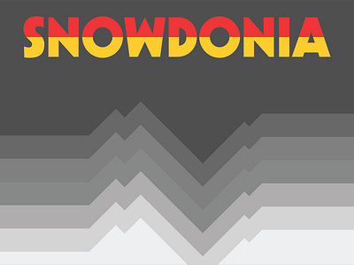 Snowdonia Patch II badge icon illustration patch sticker