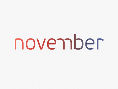 November clean flat gradient month november sketchapp type