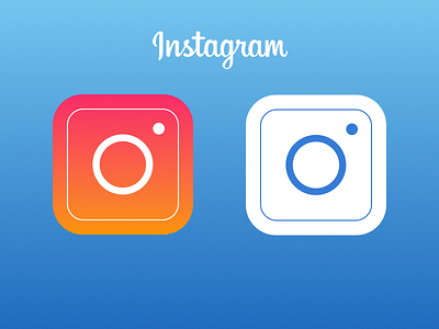 Another Instagram Icon by Anton Kovalev on Dribbble