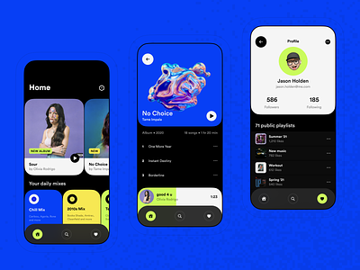Music app concept album colorful design ios music music app ui ux