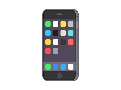 iPhone icon illustration iphone iphone 6 sketchapp space gray