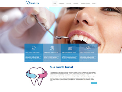 Saúde Bucal health teeth webdesign wordpress theme