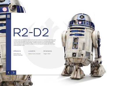 R2D2 app brazil concept design design web front end design frontend illustration r2d2 star wars starwars webdesign